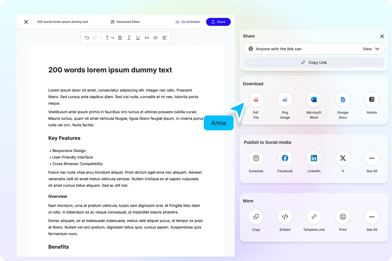 Free AI Dummy Text Generator, Instant Lorem Ipsum & Placeholder Text Maker